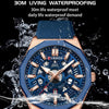 Curren 8437 Casual Men Silicone Strap Quartz Watch with Calendar, Color: Black Shell Black Orange Strap
