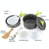 Aotu AT6385 Outdoor Camping Tableware Pots Cookwear Set for 1-2 Person(Orange)