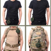 Pocket Portable Mini Coin Bag Key Ring Waist Bag(Khaki)