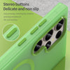 For Samsung Galaxy S23 Ultra 5G MagSafe Frosted Translucent TPU + PC Full Coverage Phone Case(Green)