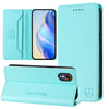 For Samsung Galaxy XCover 7 5G Global RC01 Dual-Folded Magnetic Suction RFID Leather Phone Case(Mint Green)