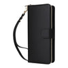 For Samsung Galaxy S22 Ultra 5G Nine-card Slots Zipper Wallet Bag Leather Phone Case(Black)