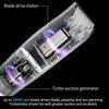 Electric Waterproof Hairdresser Children Low Noise Rechargeable Push Clipper, Specification: Suction Upgrade Version White