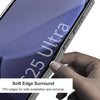 For Samsung Galaxy S25 Ultra 5G GKK Plating Leather Built-in MagSafe Frosted Phone Case(Black)