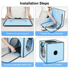 FUNADD Pet Drying Box, Portable & Foldable, Blue, For Pets Up To 5kg