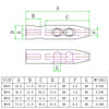 M6 x 4 316 Stainless Steel Cone Terminal Cable Connector