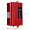 US Plug 3000W  Electric Water Heater With Remote Control Adjustable Temperate(Black)