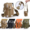 LT-02 Casual Multifunctional Messenger Belt Bag with Shoulder Strap(Soil Color)