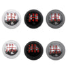 For Honda Series Metal Gear Head Car Modified Gear Stick Shift Knob, Style:6 Speed(Silver)