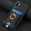 For Samsung Galaxy A36 Retro Splitable Magnetic Card Bag Leather Phone Case(Black)