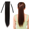 Natural Long Straight Hair Ponytail Bandage-style Wig Ponytail for WomenLength: 60cm (Black)