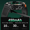 HT17 1.46 inch Round Screen Bluetooth Smart Watch, Support Health Monitoring & 100+ Sports Modes(Black)