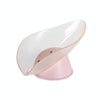 Toilet Drain Soap Box No Perforation Shelf(Light Pink)