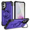 For Samsung Galaxy A35 5G Lens Holder MagSafe Phone Case(Purple)