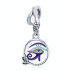 S925 Sterling Silver Egyptian Twin Eyes Pendant DIY Bracelet Necklace Accessories
