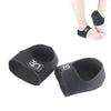 Heel Fatigue Shock Absorption And Warmth Gel Protective Cover, Size:L, Style:with Printing(Black)