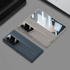 For Samsung Galaxy Z Fold6 GKK Integrated Blade Leather Full Coverage Phone Case(Titanium Grey)