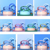 Large Frame Waterproof and Anti-fog HD Transparent Children Swimming Goggles(Blue Yellow)