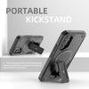 For Samsung Galaxy A16 4G / 5G Armor MagSafe Holder PC Hybrid TPU Phone Case(Black)
