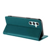 For Samsung Galaxy A34 5G Embossed Multi-functional Wallet Retro Leather Phone Case(Dark Green)
