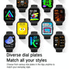 Blood Oxygen / Sleep / Heart Rate Health Monitoring Smart Watch Square Sports Watch(Silver Gray)