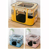 Foldable Pet Playpen, M (Yellow) - Cat & Small Dog House, Whelping Box