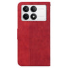 For Xiaomi Redmi K70 Pro / K70 Geometric Embossed Leather Phone Case(Red)