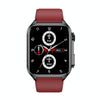 TK12 1.96 inch IP67 Waterproof Silicone Band Smart Watch Supports ECG / Remote Families Care / Bluetooth Call / Body Temperature Monitoring(Red)