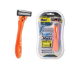 Five-layer Stainless Steel Disposable Cutter Head Disposable Manual Shaver(Orange)