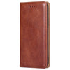 For Samsung Galaxy S25 Ultra 5G Gloss Oil Solid Color Magnetic Leather Phone Case(Brown)
