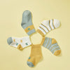 5 Pairs / Pack Spring And Summer Children Socks Combed Cotton Tube Socks XL(Lucky Clover)