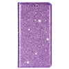 For Samsung Galaxy Note 9 Ultrathin Glitter Magnetic Horizontal Flip Leather Case with Holder & Card Slots(Purple)