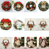 Christmas Decoration Wreath Garland Rattan Door Hanging, Specification: Gold