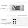 Automatic Night Light Electronic Clock Large Screen Adjustable Backlight Alarm Clock (Blue)