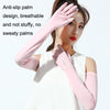 1pair Long Sunscreen Gloves Summer Women Extended Arm Guards Anti-ultraviolet Ice Sleeves Free Code(Dark Blue)