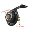 RV Brass Water Inlet Check Valve Yacht Accessories, Color: Black+Raw Tape