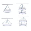 Foldable Drying Clothes Net Hanging Sweater Drying Rack, Spec: 51cm 2 Layers