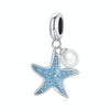 S925 Sterling Silver Starfish Pendant DIY Bracelet Necklace Accessories