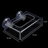 Acrylic Fish Feeding Ring - Large Square - Floating Aquarium Feeder