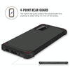 For Galaxy S20 Plus PC + Silicone Three-piece Shockproof Protection Case(Black)