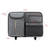 DE RAN FU Flip Fur Car Seat BackTissue Box Storage Hanging Bag With Hook(Grey)