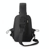 Men Messenger Large Capacity Sports Chest Bag(Black)