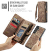 For Samsung Galaxy S25+ 5G CaseMe 008 Detachable Multifunctional Leather Phone Case(Brown)