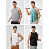 Summer Loose Breathable Fitness Quick-Drying Sleeveless Vest, Size: L(Graystone Green)