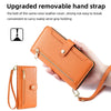 For Samsung Galaxy S25 5G Sheep Texture Cross-body Zipper Wallet Leather Phone Case(Orange)