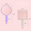 Simple Handheld HD Cosmetic Mirror Portable Handle Mirror, Style: Square Purple