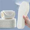 1pair Thin Latex Breathable and Sweat Absorbent Soft Bottom Comfort Shock Absorbing Insoles, Size: 44-45(Light Beige)