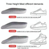 2pairs 3.5cm Cashmere Boost Height Increased  Half Insoles Warm Insoles(Gray)