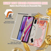 For Xiaomi Redmi Pad Pro 12.1 Rotatable Holder Silicone Hybrid PC Tablet Case with Shoulder Strap(Cherry Blossom Pink)