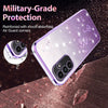 For Samsung Galaxy A13 5G Gradient Glitter Flower All-inclusive Phone Case(Purple)